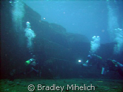 Iseki underwater ruins off Yonaguni jima.  Whether these ... by Bradley Mihelich 